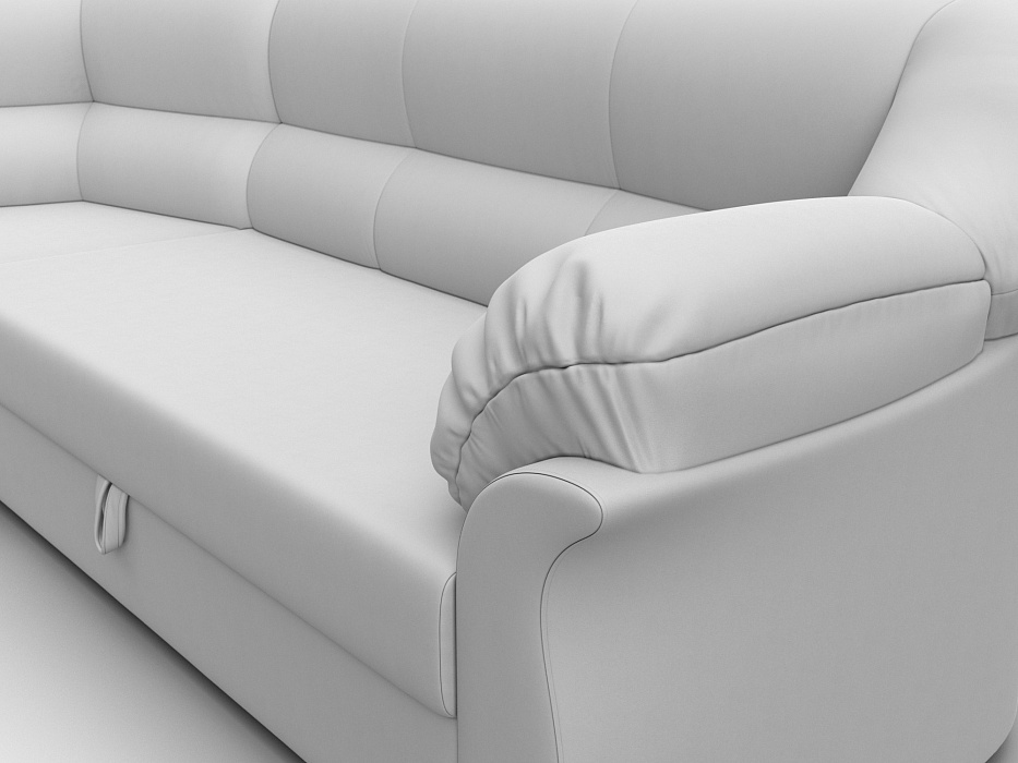 Диван угловой Карнелла левый угол (белый)