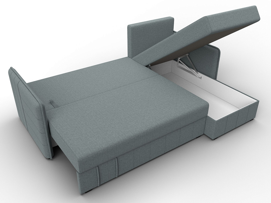 Диван угловой Слим угол универсальный (амур 07 серый)
