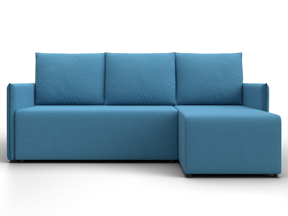 Диван угловой Лига-124 угол универсальный (амур 10 голубой)