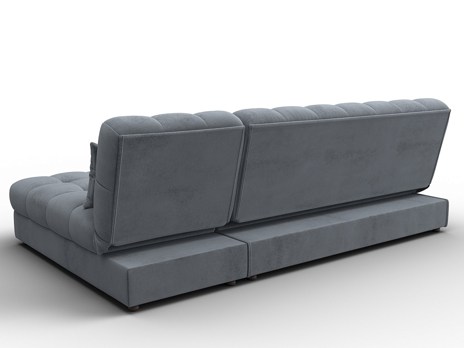 Диван угловой Лига-116 НПБ угол правый (tower 10 серый)