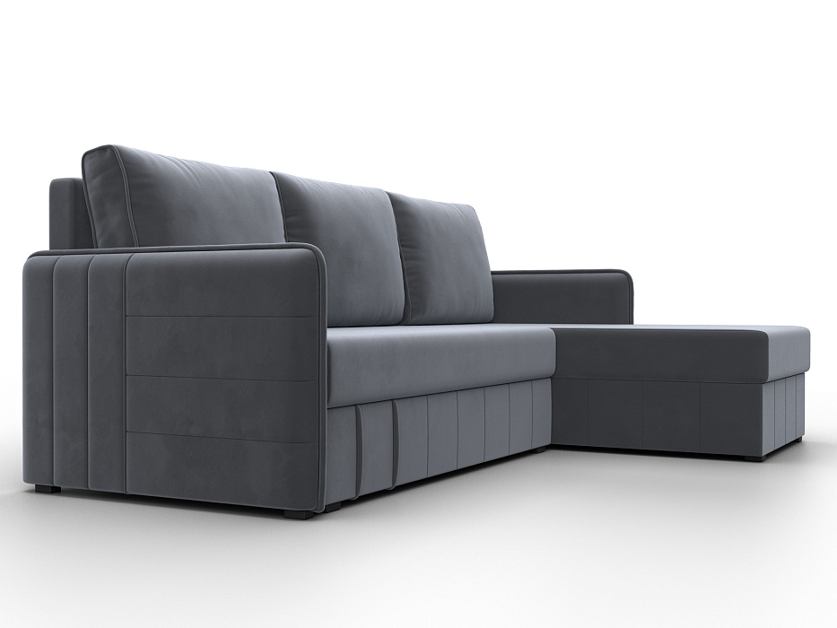 Диван угловой Слим угол универсальный (серый)