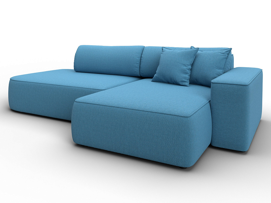 Диван угловой Лига-065 БП угол правый (амур 10 голубой) Диван угловой Лига-065 БП угол правый (амур 10 голубой)