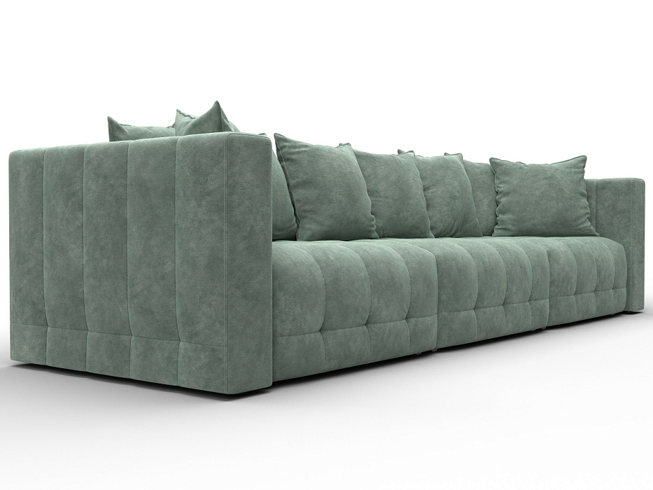 Диван прямой Лига-052 НПБ Лонг (brut 08 зеленый)