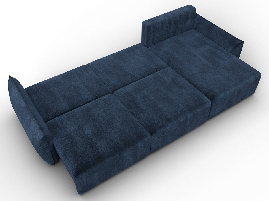 Диван угловой Лига-051 НПБ Лонг угол универсальный (tower 13 синий)