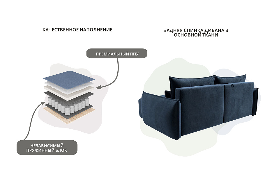 Диван угловой Лига-051 НПБ угол универсальный фото в интернет-магазине Лига Диванов