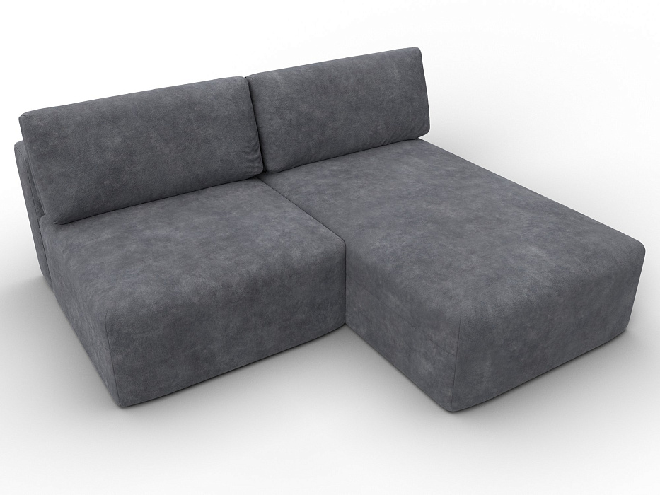 Диван угловой модульный Лига-060 НПБ угол универсальный (brut 16 темно-серый)