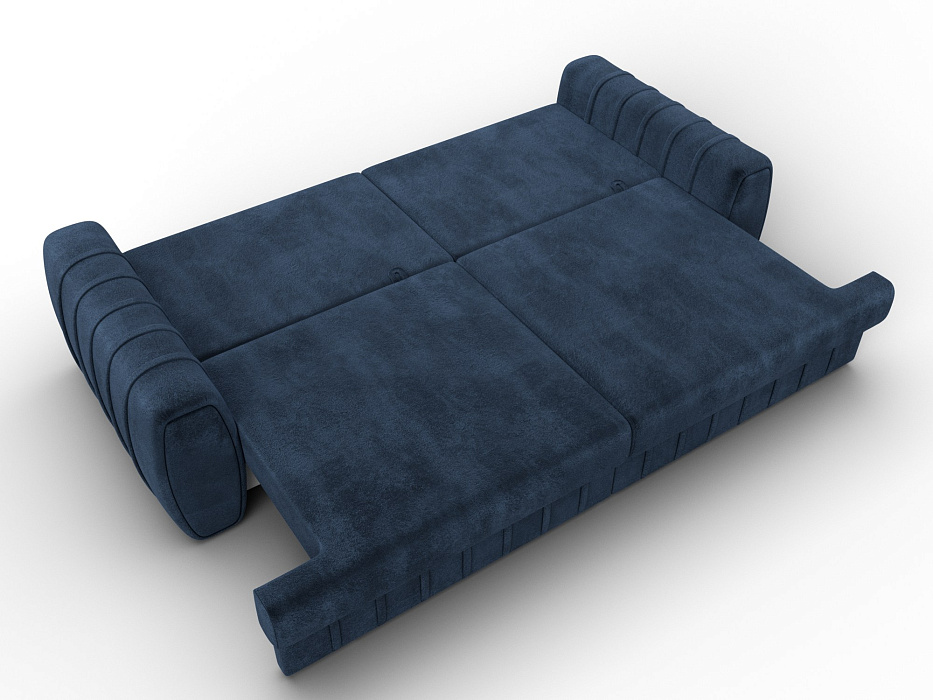 Диван прямой Лига-057 НПБ (tower 13 синий)