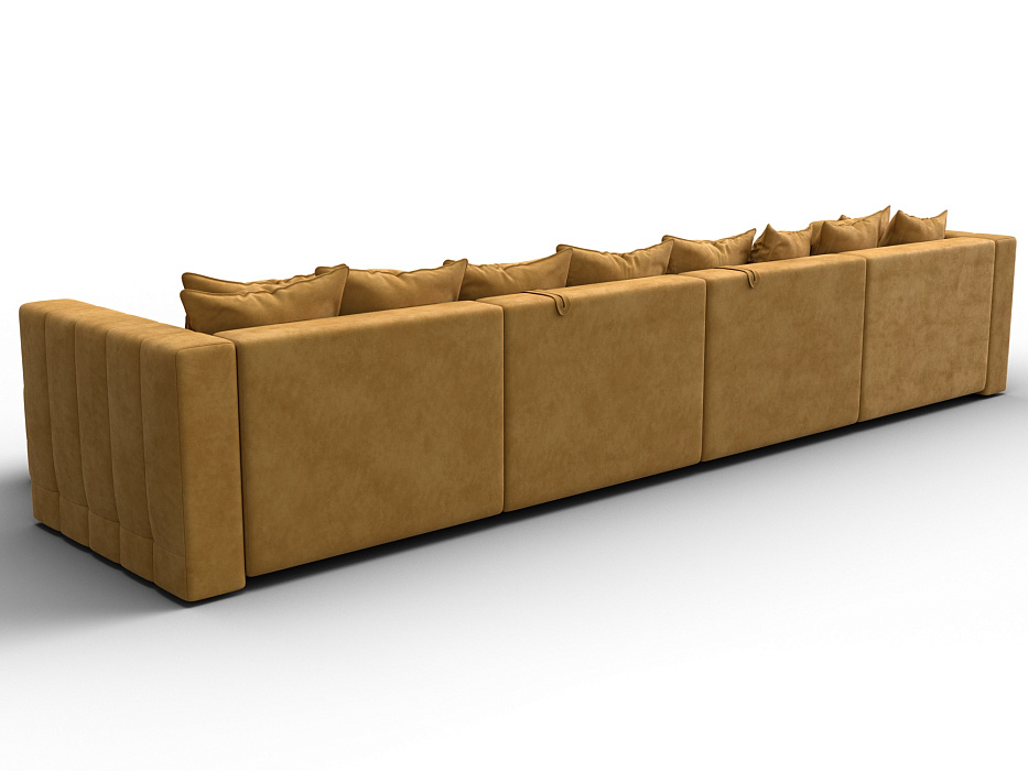 Диван П-образный Лига-052 НПБ Лонг (brut 10 желтый)