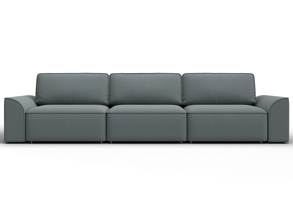 Диван прямой Лига-048 НПБ Лонг (амур 07 серый)