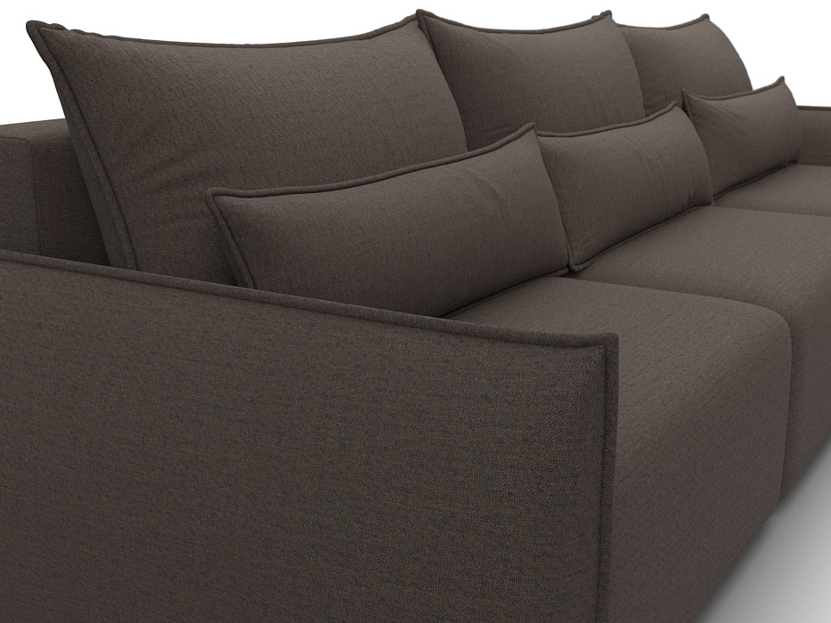 Диван прямой Лига-051 НПБ Лонг (амур 05 коричневый)