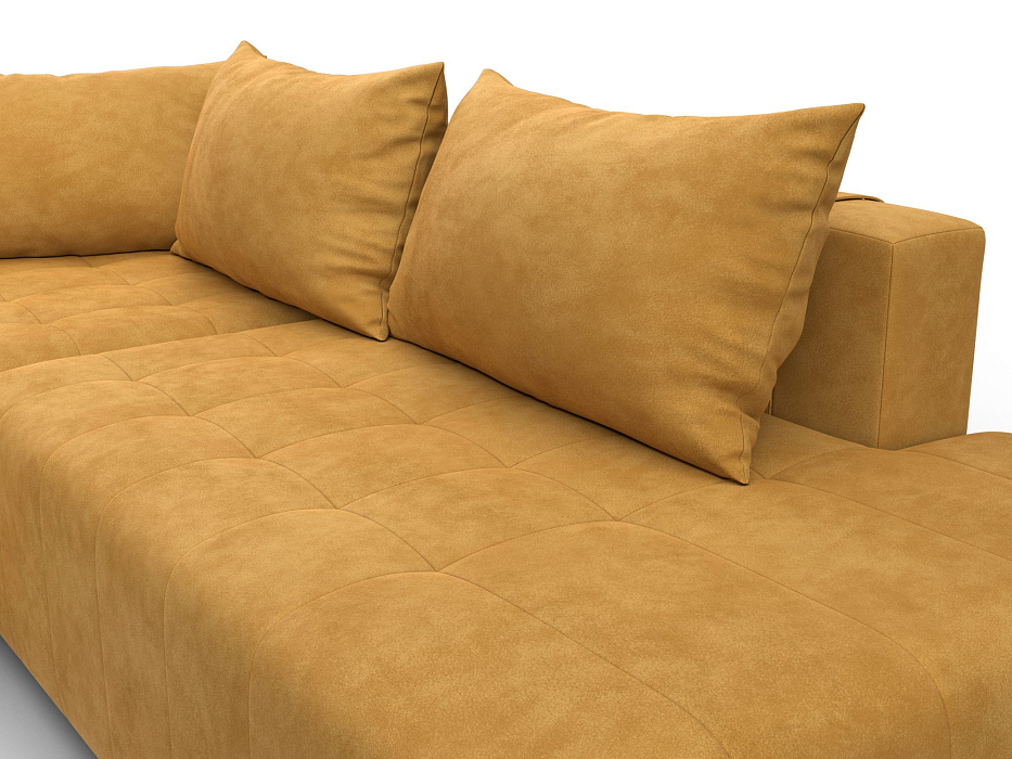 Диван угловой Лига-103 НПБ угол левый (brut 10 желтый)