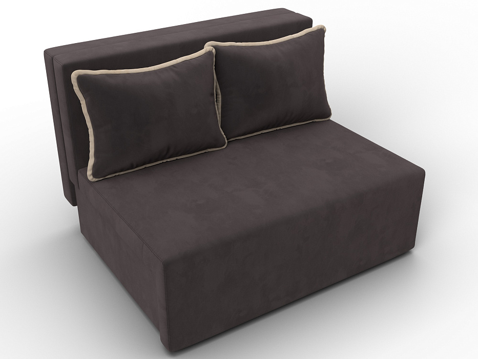 Диван прямой Лагуна (seven 727 коричневый;seven 729 бежевый)