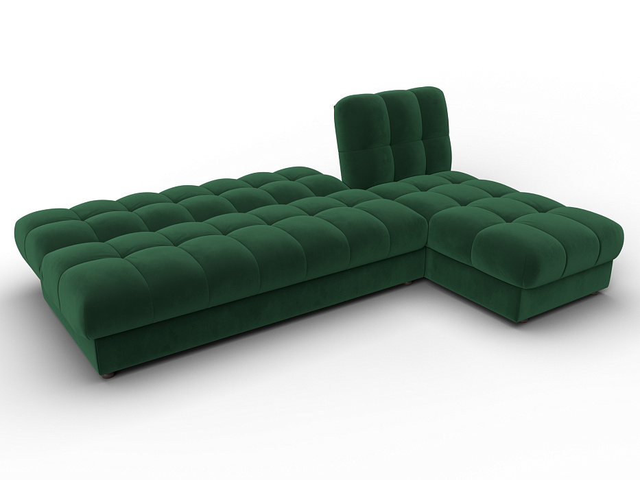 Диван угловой Лига-116 НПБ угол правый (seven 626 зеленый)