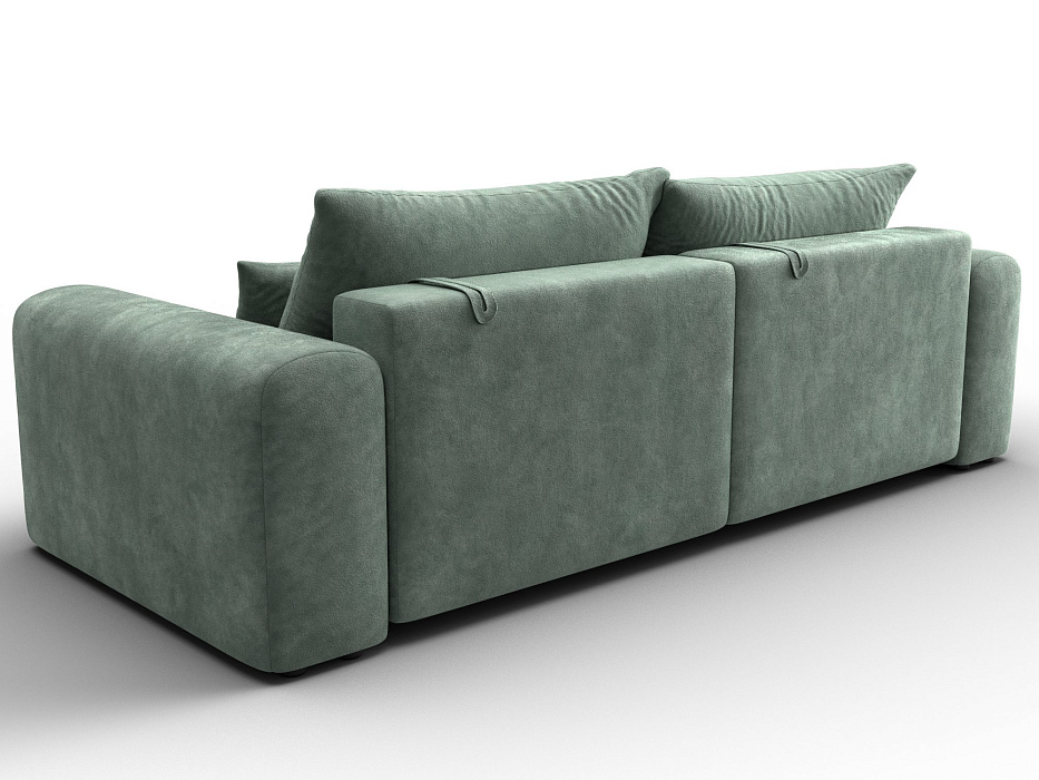 Диван прямой Лига-056 НПБ (brut 08 зеленый)