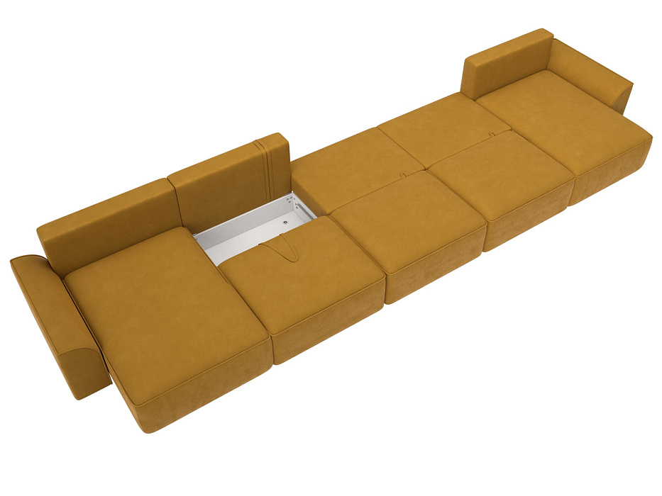 Диван П-образный Лига-048 НПБ МегаЛонг (brut 10 желтый) Диван П-образный Лига-048 НПБ МегаЛонг (brut 10 желтый)
