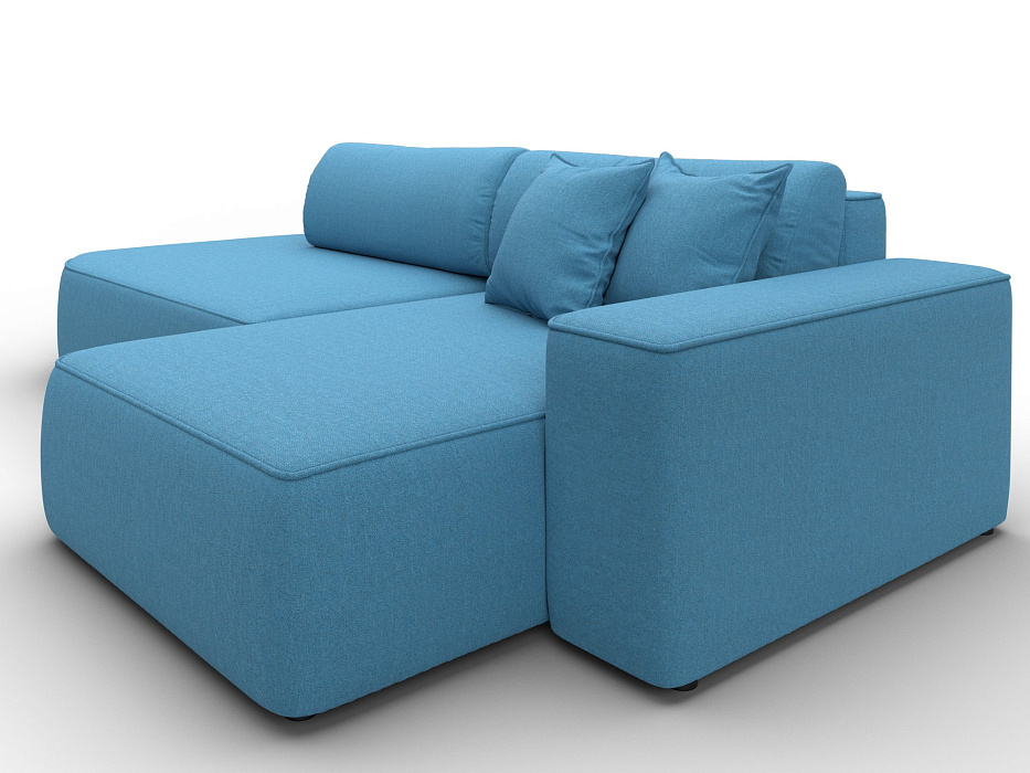 Диван угловой Лига-065 БП угол правый (амур 10 голубой) Диван угловой Лига-065 БП угол правый (амур 10 голубой)