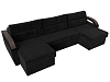 П-образный диван Форсайт (черный цвет)