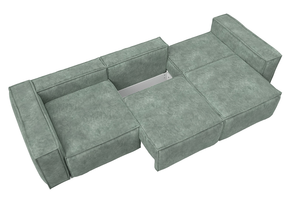 Диван прямой Лига-081 НПБ Лонг (brut 08 зеленый)