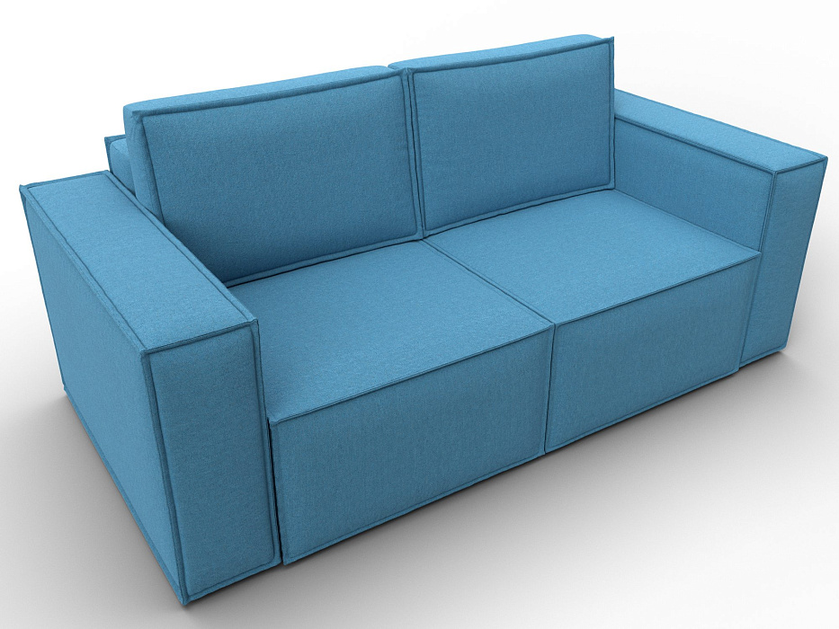 Диван прямой Куба мини (амур 10 голубой) Диван прямой Куба мини (амур 10 голубой)