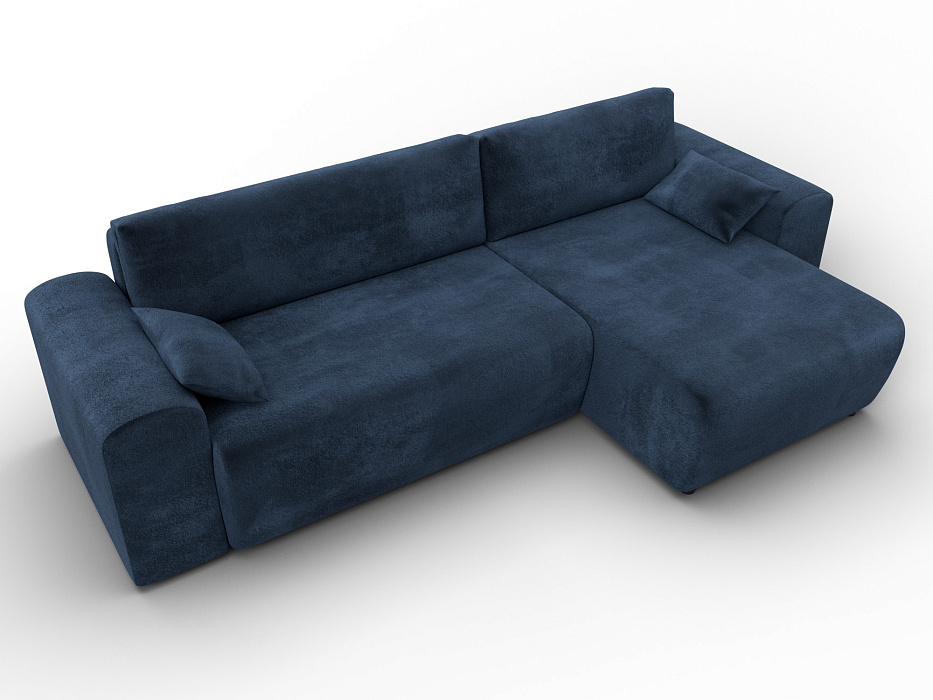 Диван угловой Лига-099 угол универсальный (tower 13 синий)