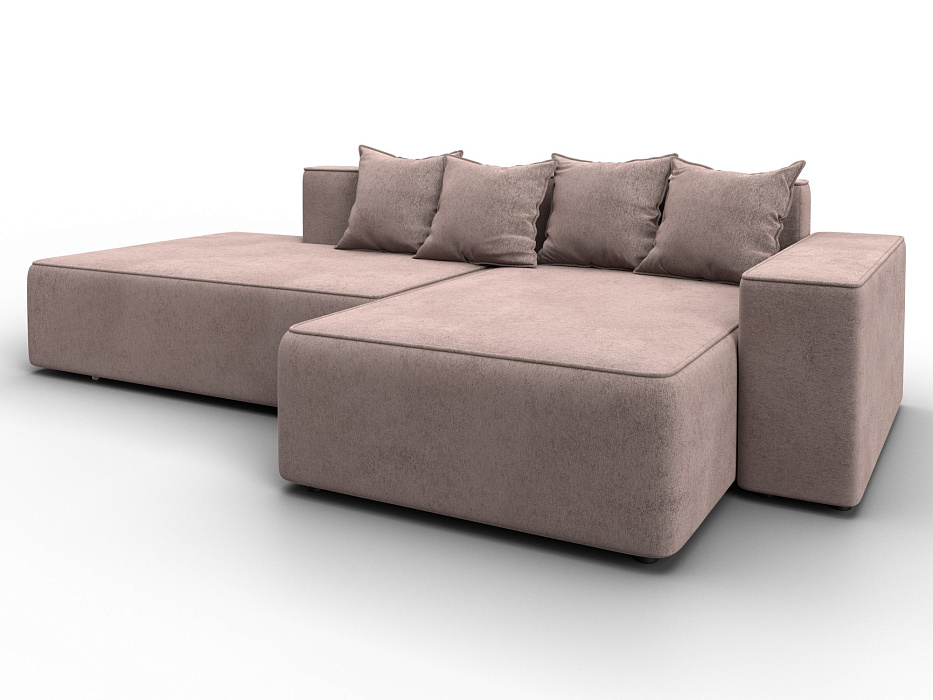 Диван угловой Лига-079 угол правый (tower 05 бежевый)