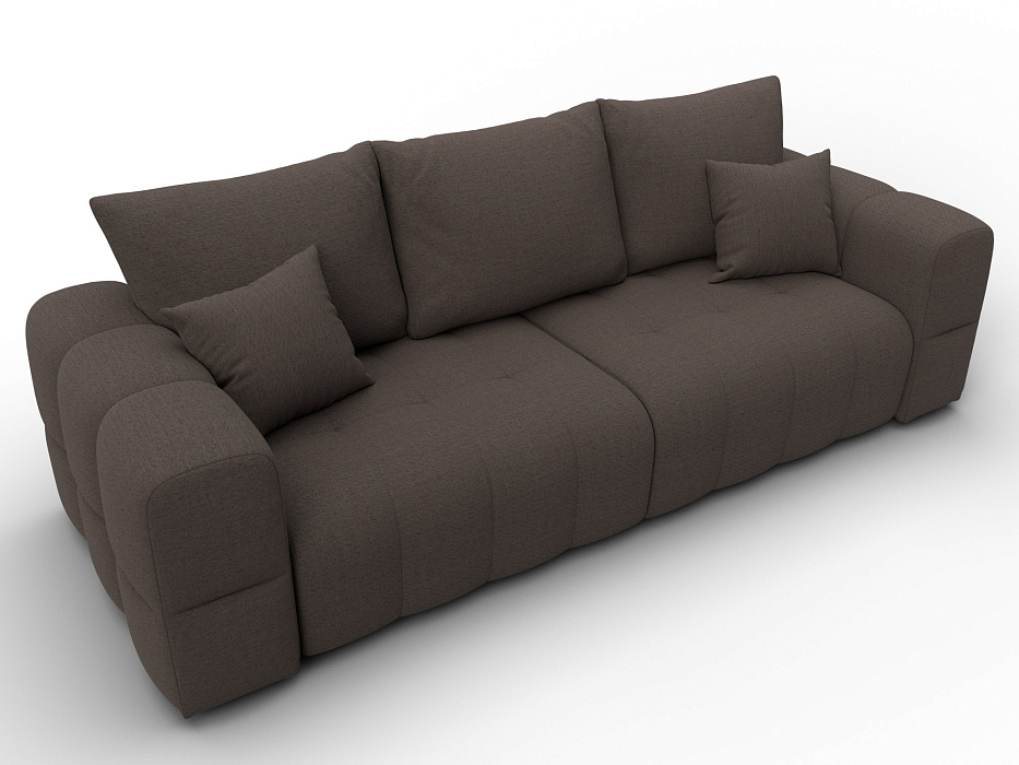 Диван прямой Лига-110 НПБ (амур 05 коричневый)