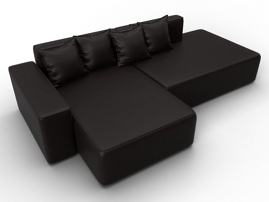 Диван угловой Лига-079 угол левый (grifon 12 коричневый)