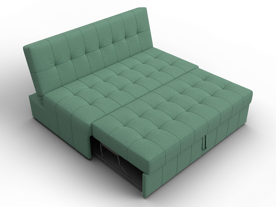 Диван прямой Лига-107 (140) (амур 11 зеленый)