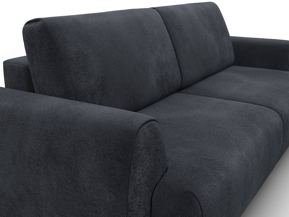 Диван прямой Лига-115 НПБ (tower 11 темно-серый)