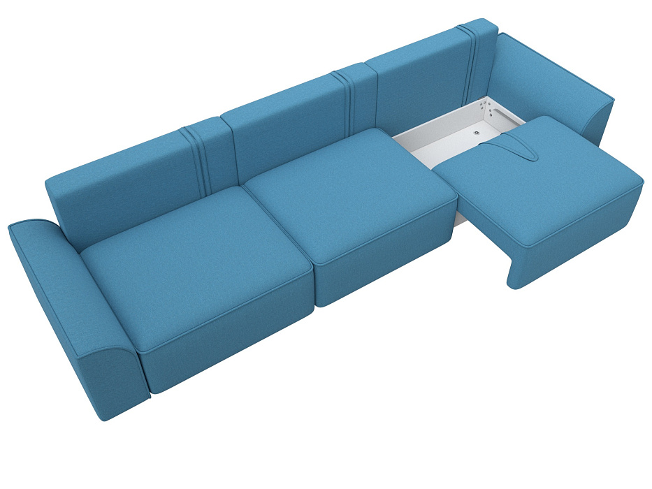 Диван прямой Лига-048 НПБ Лонг (амур 10 голубой) Диван прямой Лига-048 НПБ Лонг (амур 10 голубой)