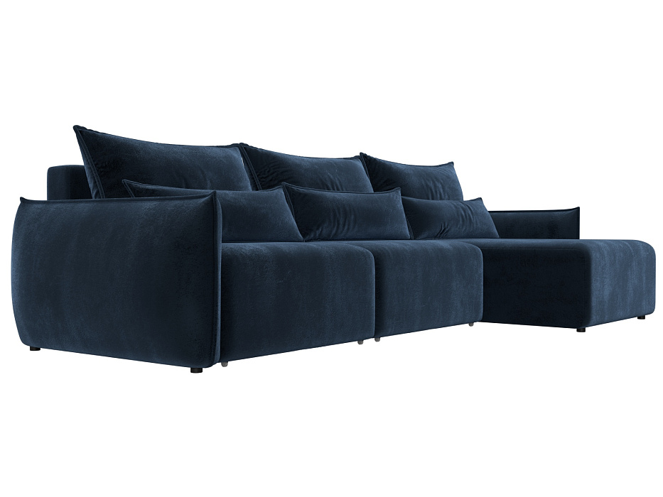 Диван угловой Лига-051 НПБ Лонг угол универсальный (tower 13 синий)