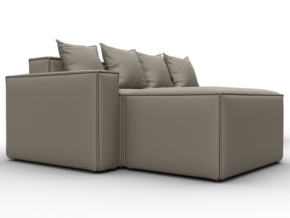 Диван угловой модульный Лига-063 угол левый (grifon 04 бежевый)