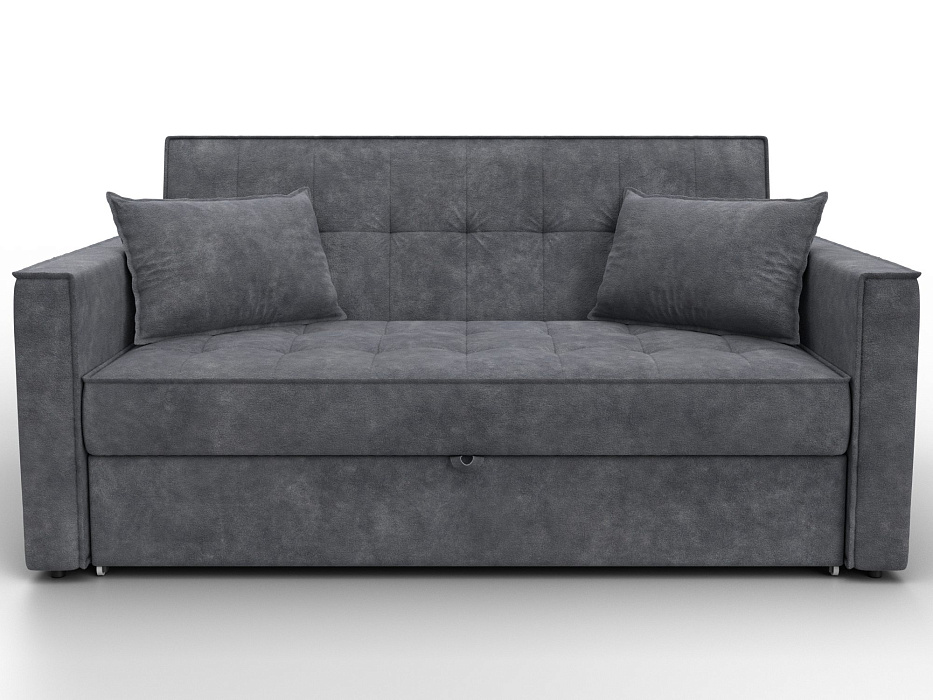 Диван прямой Лига-104 (140) (brut 16 темно-серый)