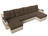П-образный диван Меркурий (коричневый\бежевый цвет)
