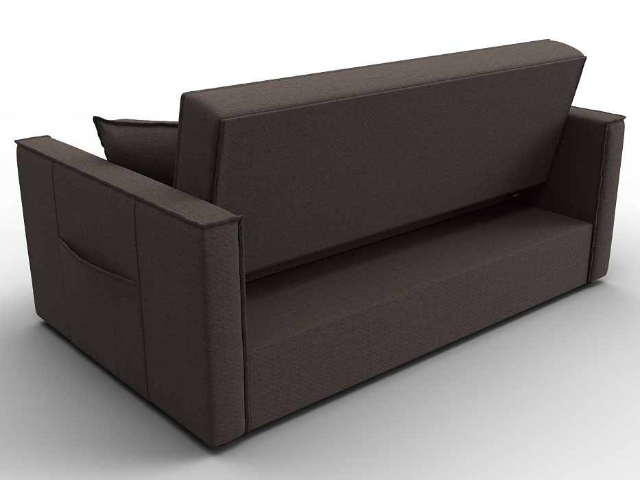 Диван прямой Лига-104 (140) (амур 05 коричневый)