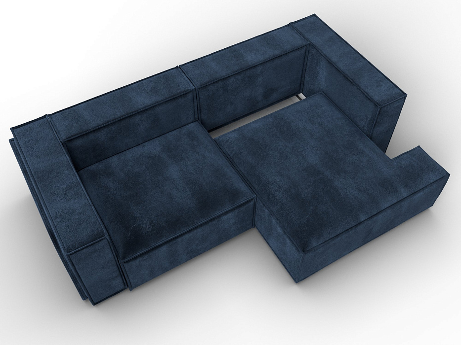 Диван угловой Лига-061 угол правый (tower 13 синий)