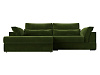 Угловой диван Пекин угол левый (зеленый цвет)