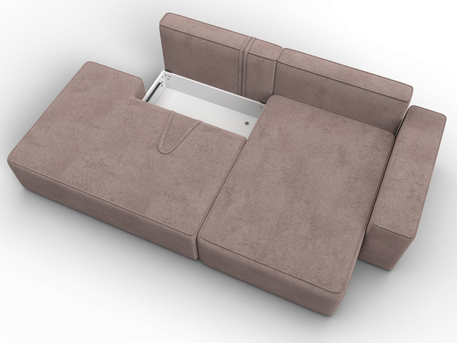 Диван угловой Лига-079 угол правый (tower 05 бежевый)