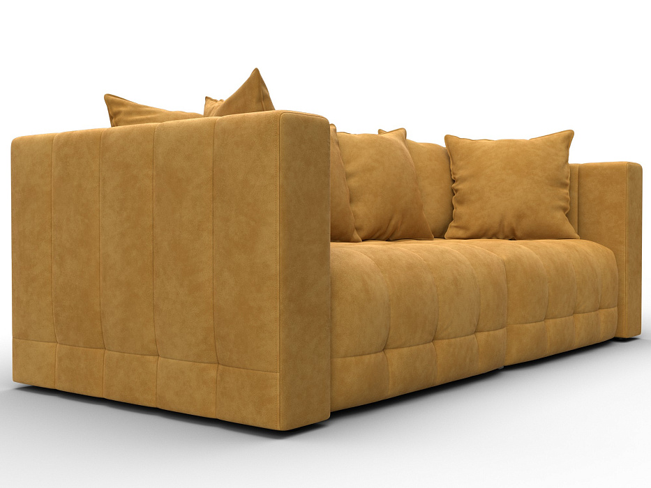 Диван прямой Лига-052 НПБ (brut 10 желтый)