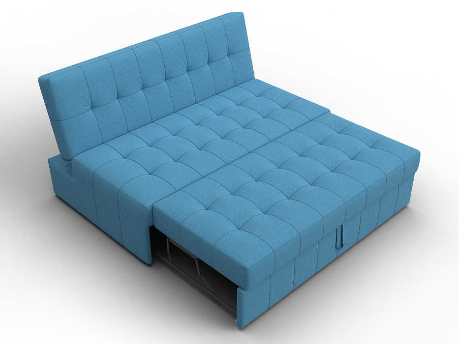 Диван прямой Лига-107 (140) (амур 10 голубой)