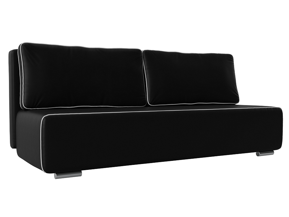 Прямой диван Уно (черный\белый цвет)