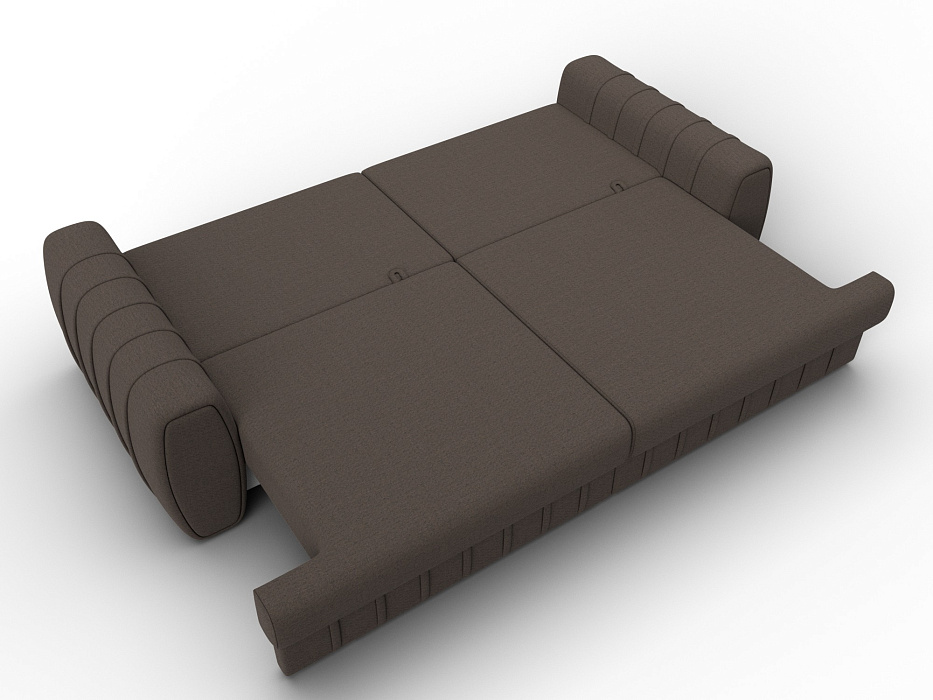 Диван прямой Лига-057 НПБ (амур 05 коричневый)