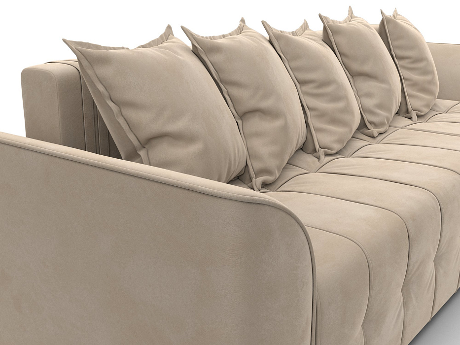 Диван угловой Лига-113 угол правый (seven 729 бежевый)