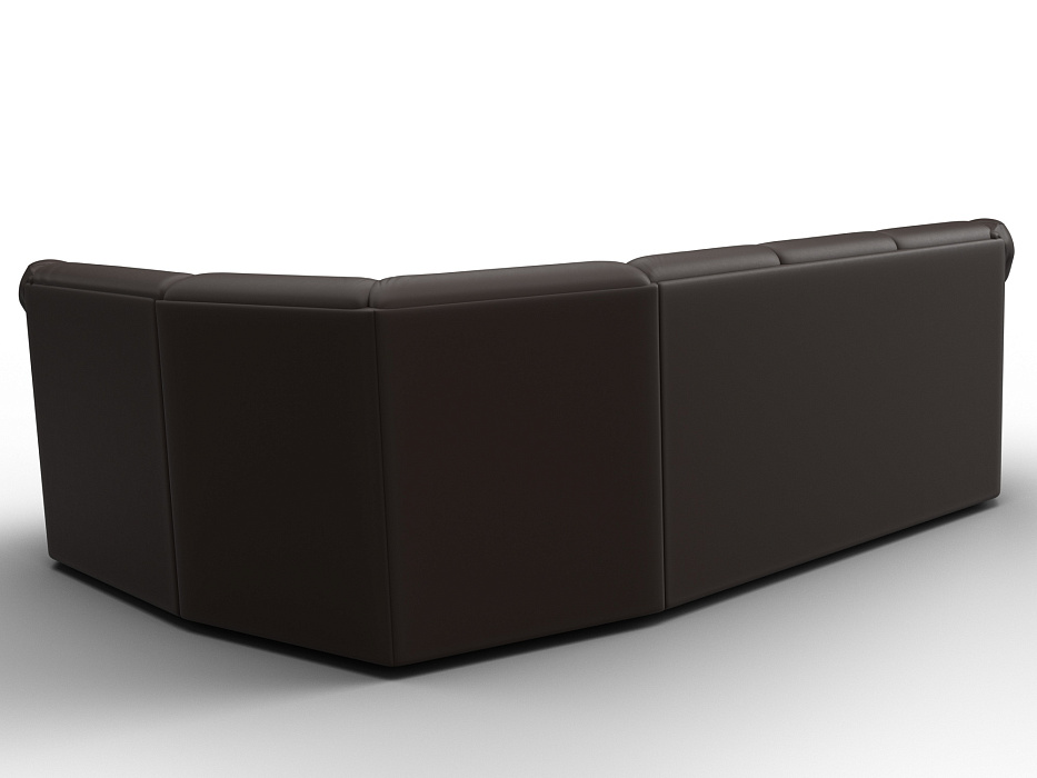 Диван угловой Карнелла правый угол (коричневый)