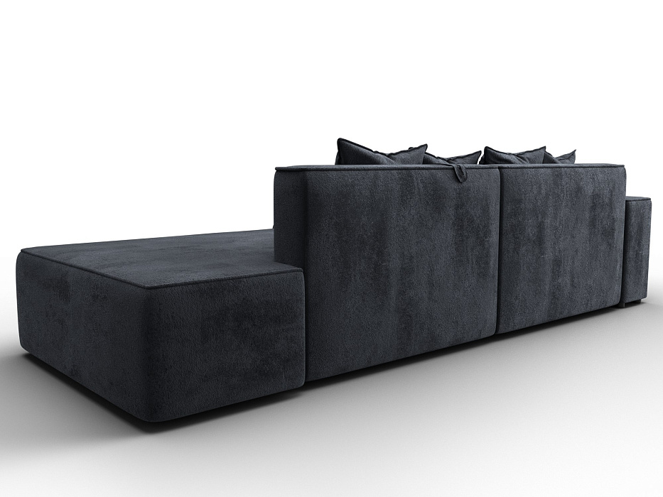 Диван угловой Лига-079 угол левый (tower 11 темно-серый)