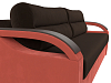 Прямой диван Форсайт (коричневый\коралловый цвет)