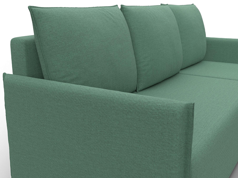 Диван угловой Лига-124 угол универсальный (амур 11 зеленый)