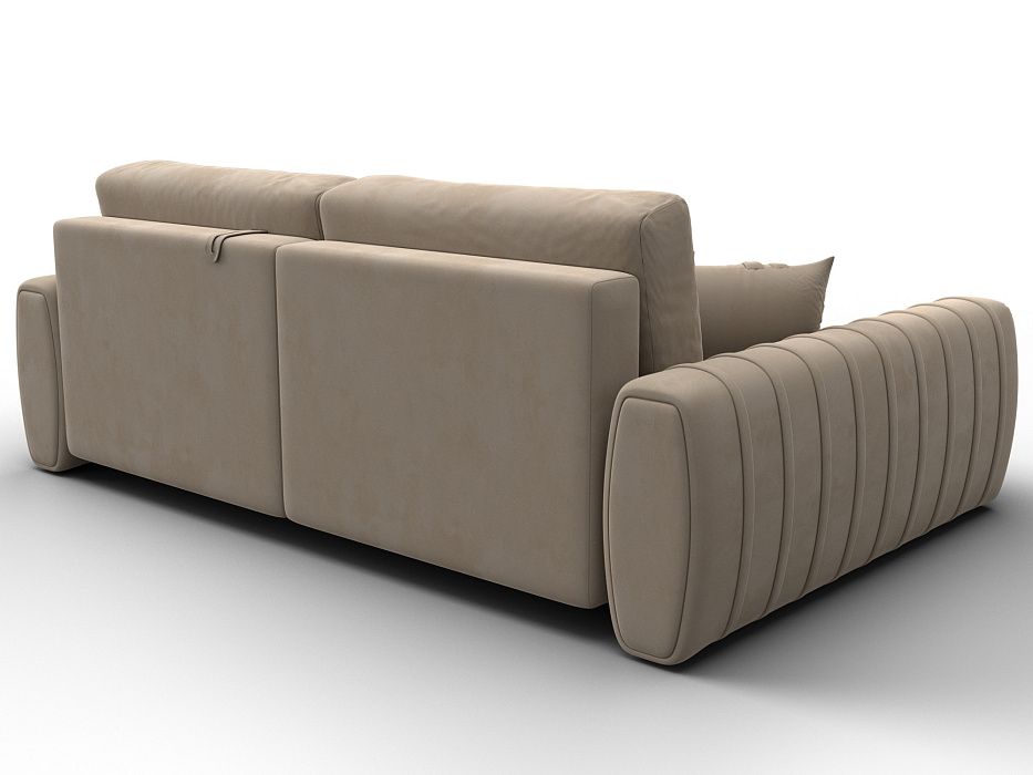 Диван угловой Лига-057 НПБ угол левый (seven 729 бежевый)