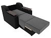 Кресло-кровать Сенатор 80 (серый\черный)