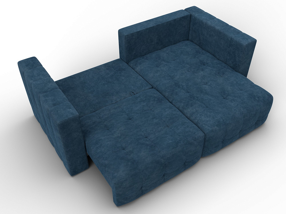 Диван угловой Лига-052 НПБ угол универсальный (brut 11 синий)